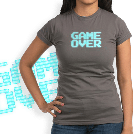 Game Over - Vintage arcade monitor graphic.